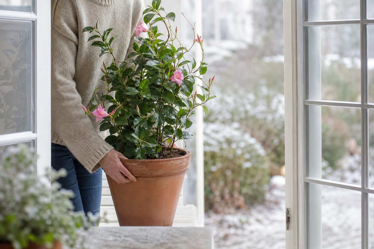Comment garder un dipladénia vivant dehors en hiver et le relancer au printemps ?