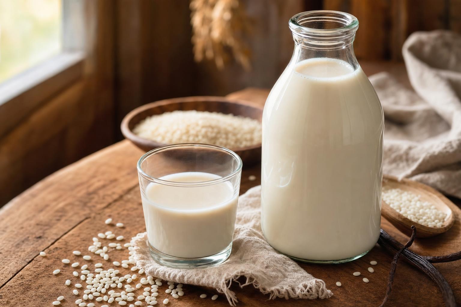 Lait de riz maison crémeux fait maison