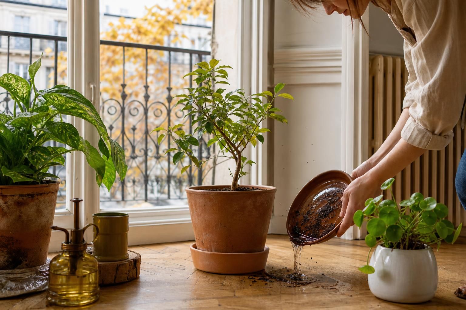 En octobre, réduisez l’arrosage des plantes d’intérieur pour stopper les moucherons