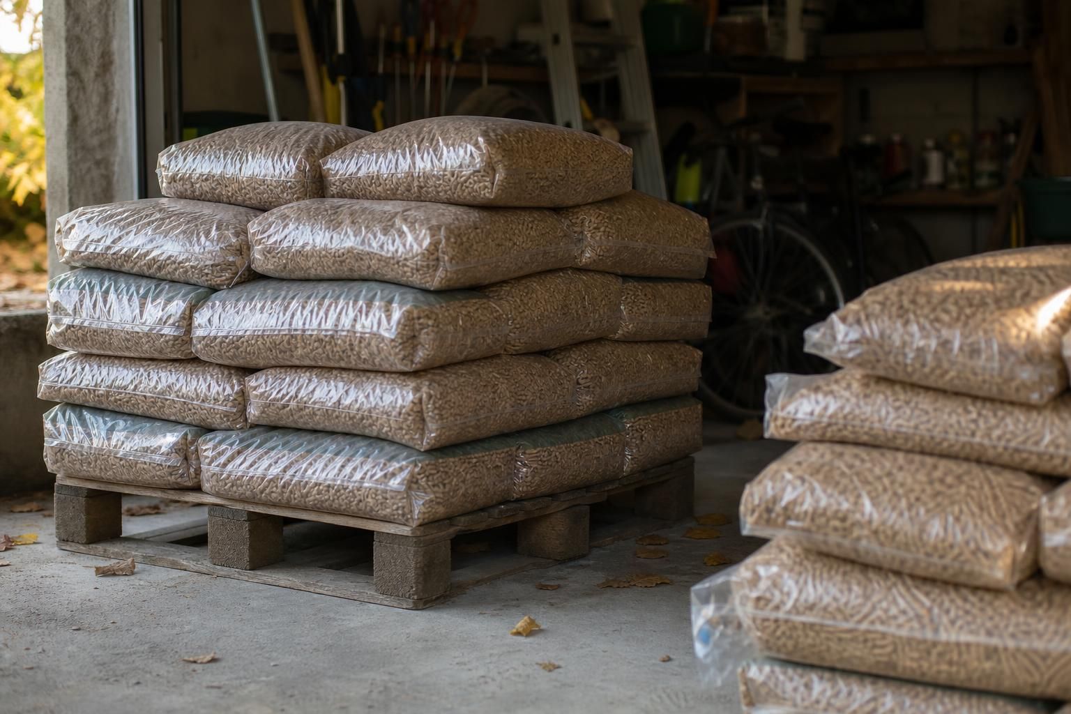 Pellets gardés au garage tout l’été, un contrôle s’impose avant la première flambée